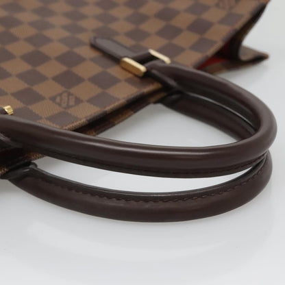Louis Vuitton Sac Plat Bag Damier, BROWN, CANVAS, Handbag