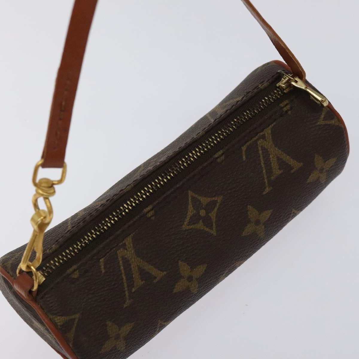 Louis Vuitton Papillon Pochette Monogram Canvas, BROWN, CANVAS, Handbag