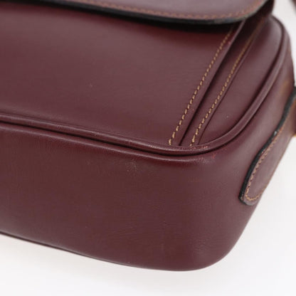 cartier Must de Cartier Shoulder Bag Leather, BURGUNDY, LEATHER, Shoulder bag