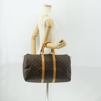 Louis Vuitton Keepall Bag Monogram Canvas, BROWN, CANVAS, Travel bag