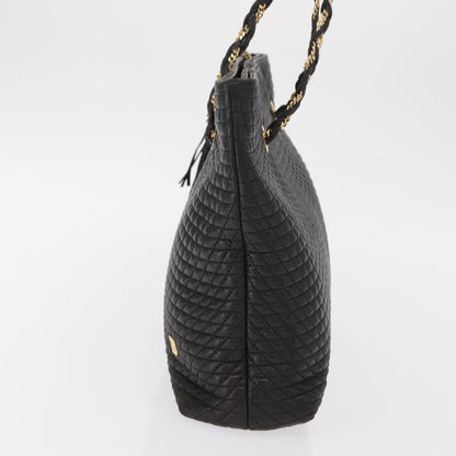 Bally Vintage Shoulder Bag Leather, BLACK, LEATHER, Shoulder bag