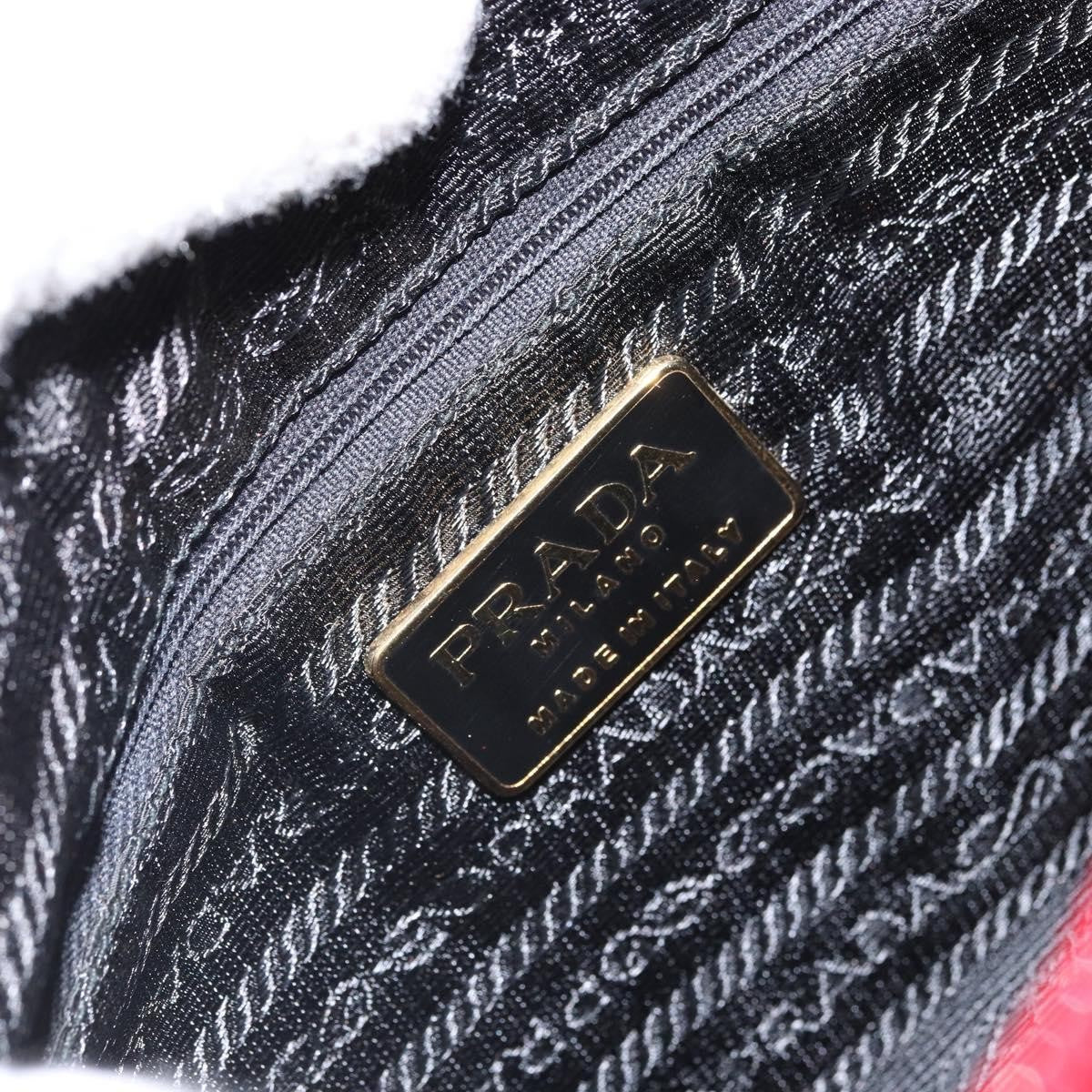 Prada Vintage Shoulder Bag Satin, RED, SILK, Shoulder bag