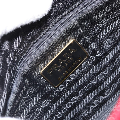 Prada Vintage Shoulder Bag Satin, RED, SILK, Shoulder bag