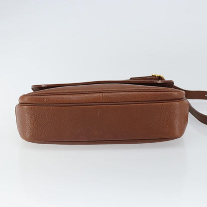 Burberry Vintage Shoulder Bag Leather, BROWN, LEATHER, Shoulder bag
