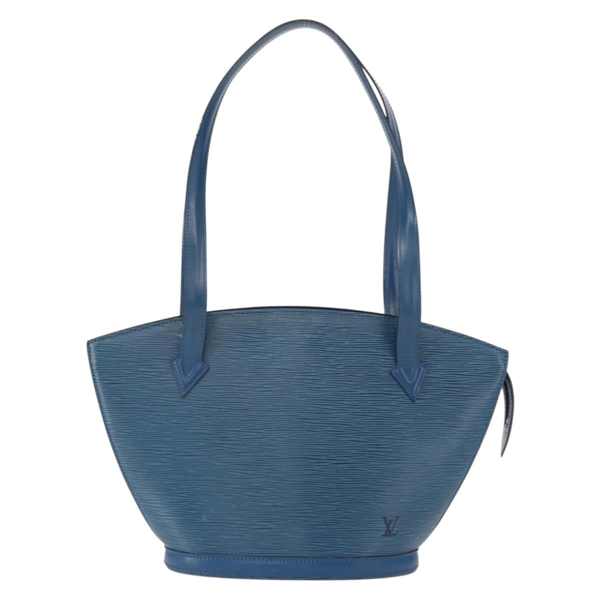 Louis Vuitton Saint Jacques Handbag Epi Leather, BLUE, LEATHER, Shoulder bag
