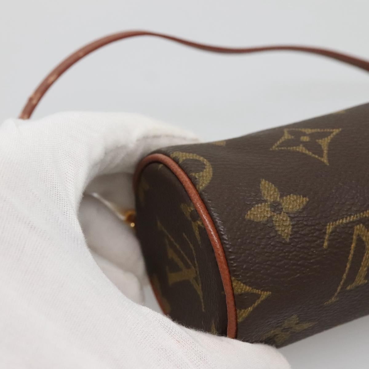 Louis Vuitton Papillon Pochette Monogram Canvas, BROWN, CANVAS, Handbag