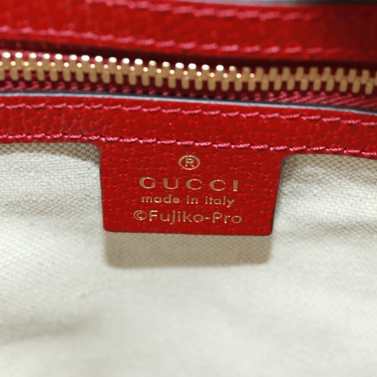 Gucci Doraemon Zip Backpack Printed Mini GG Coated Canvas, Beige, Canvas, Backpack