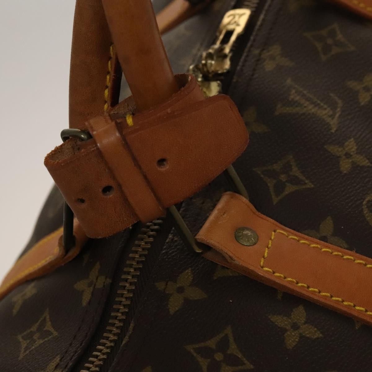 Louis Vuitton Keepall Bag Monogram Canvas, BROWN, CANVAS, Travel bag