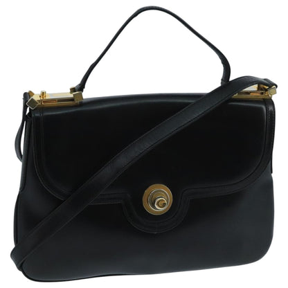 Gucci Vintage Shoulder Bag Leather, BLACK, LEATHER, Shoulder bag