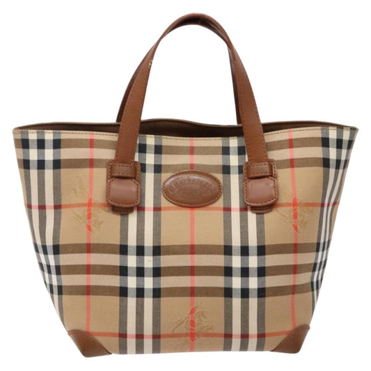 Burberry Nova Check Tote Canvas and Leather, BEIGE, CANVAS, Tote bag