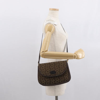 Celine C Sulky Shoulder bag Canvas, BROWN, CANVAS, Shoulder bag