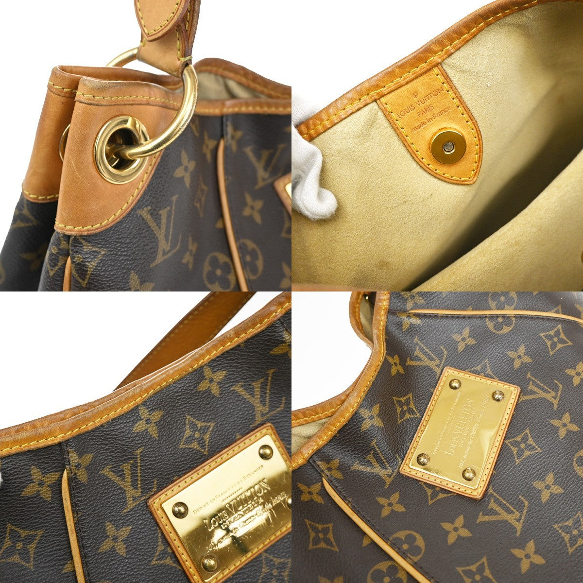 Louis Vuitton Galliera Handbag Monogram Canvas, BROWN, CANVAS, Shoulder bag