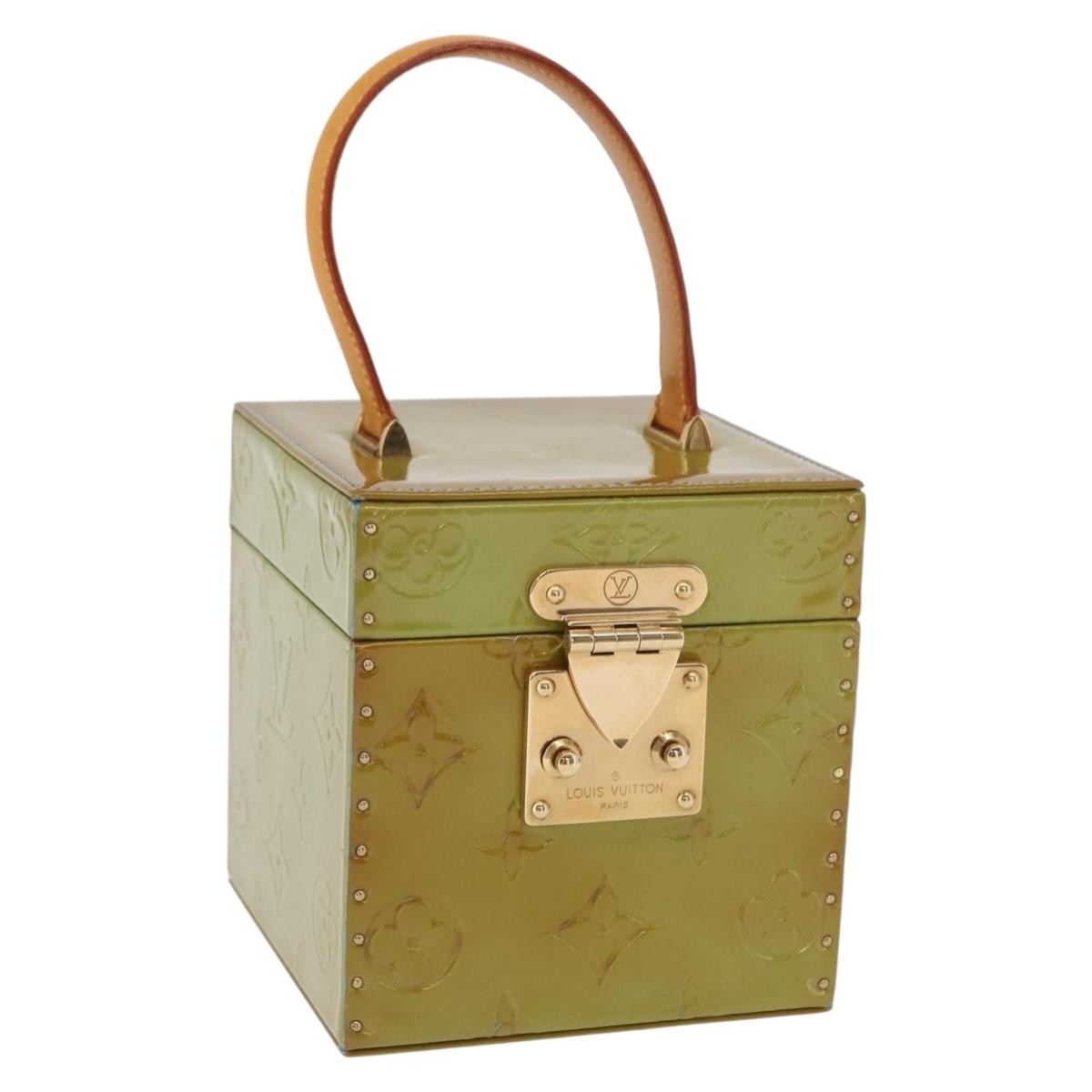 Louis Vuitton Bleecker Box Bag Monogram Vernis, Green, Patent Leather, Clutch