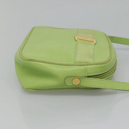 Salvatore Ferragamo Vala Shoulder Bag Leather, GREEN, LEATHER, Shoulder bag