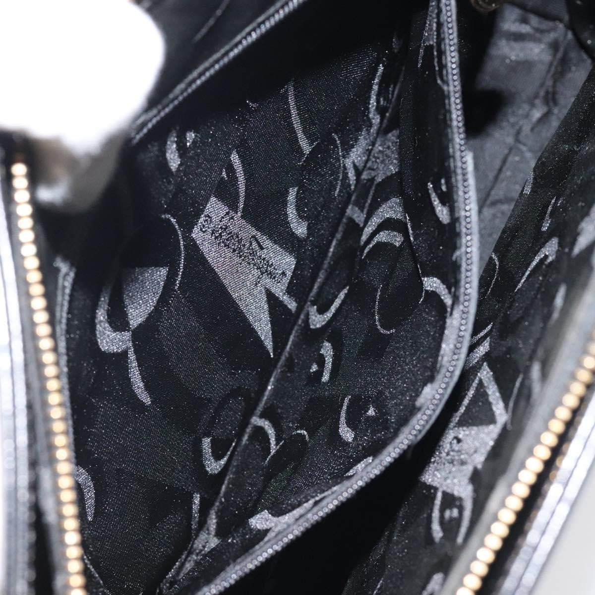 Salvatore Ferragamo Gancini Shoulder Bag Leather, BLACK, LEATHER, Shoulder bag