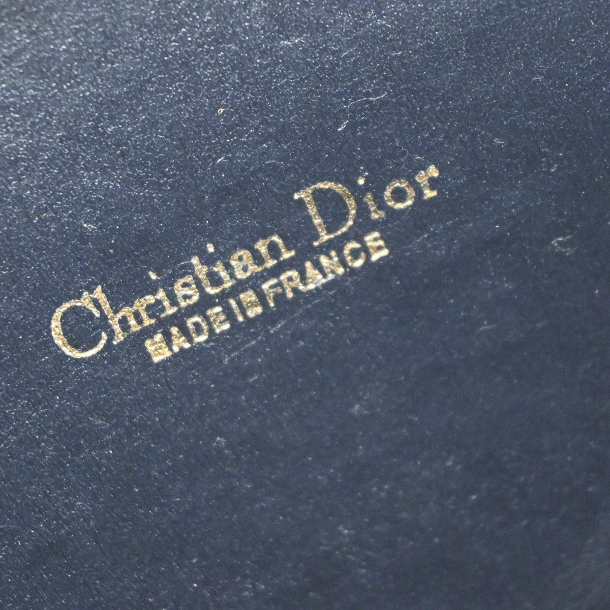 Christian Dior Vintage Trotter Shoulder Bag Canvas, BLUE, CANVAS, Shoulder bag