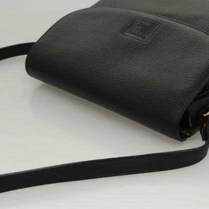 Burberry Vintage Shoulder Bag Leather, BLACK, LEATHER, Shoulder bag