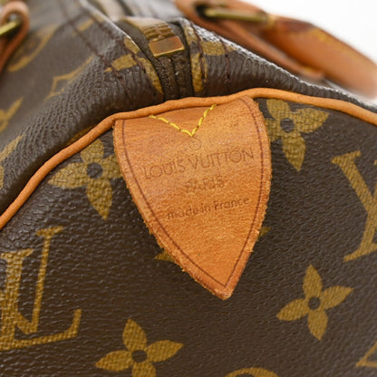Louis Vuitton Speedy Handbag Monogram Canvas, Brown, Canvas, Handbag