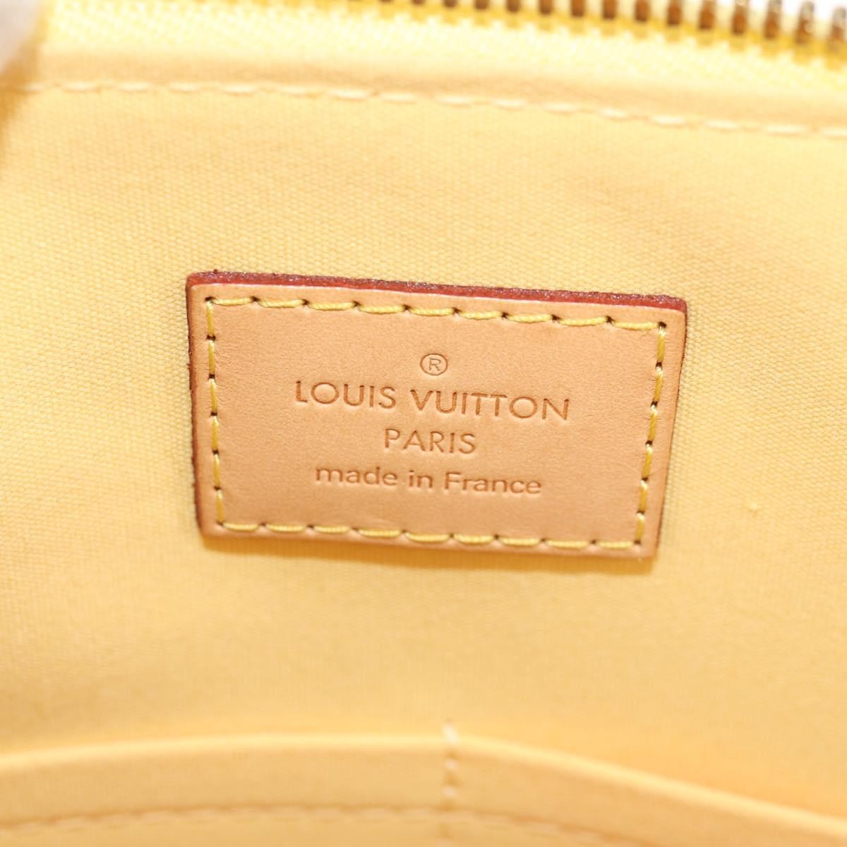 Louis Vuitton Alma Handbag Monogram Vernis, YELLOW, PATENT_LEATHER, Handbag