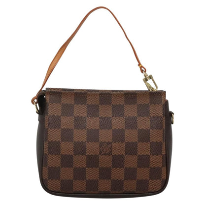 Louis Vuitton Trousse Make Up Bag Damier, BROWN, CANVAS, Clutche & pouche
