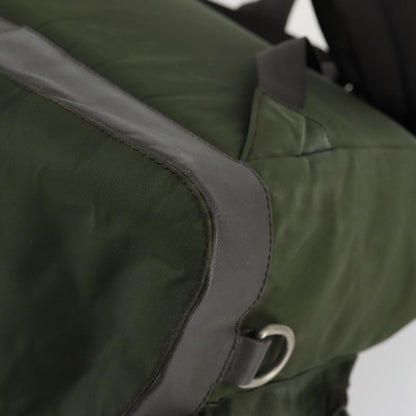 Prada Double Front Pocket Backpack Tessuto, KHAKI, NYLON, Backpack