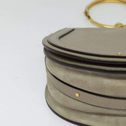 Chloe Nile Crossbody Bag Leather, BEIGE, LEATHER, Shoulder bag