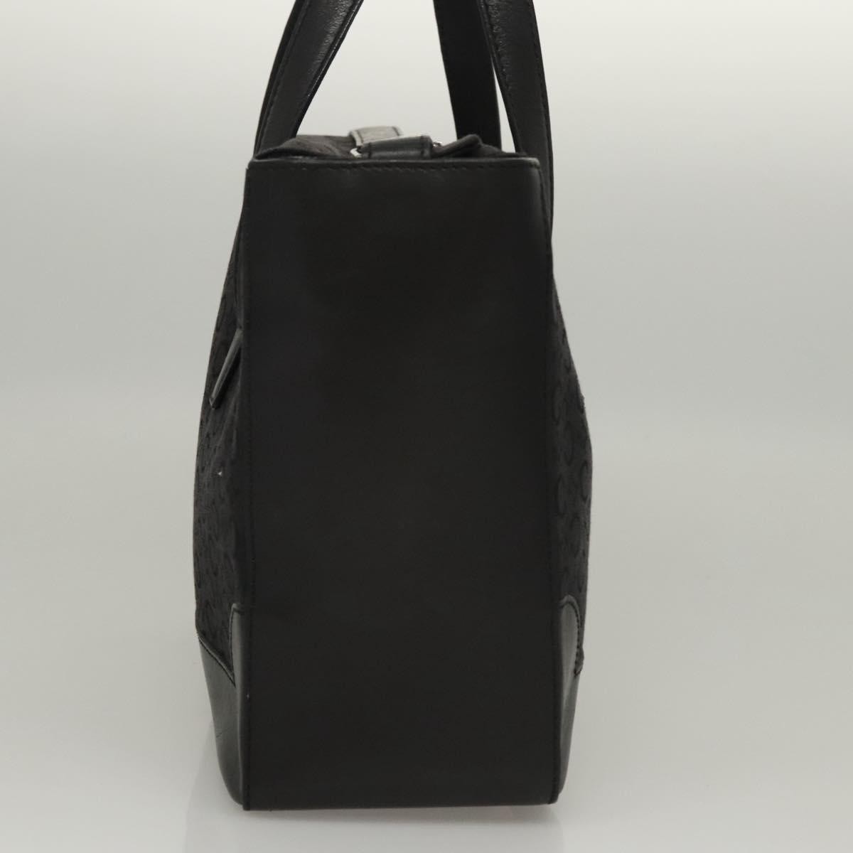 Celine C Macadam Handbag Canvas, BLACK, CANVAS, Handbag