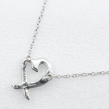 Tiffany & Co. Paloma Picasso Loving Heart Pendant Necklace Silver 925, SILVER, SILVER, Necklace