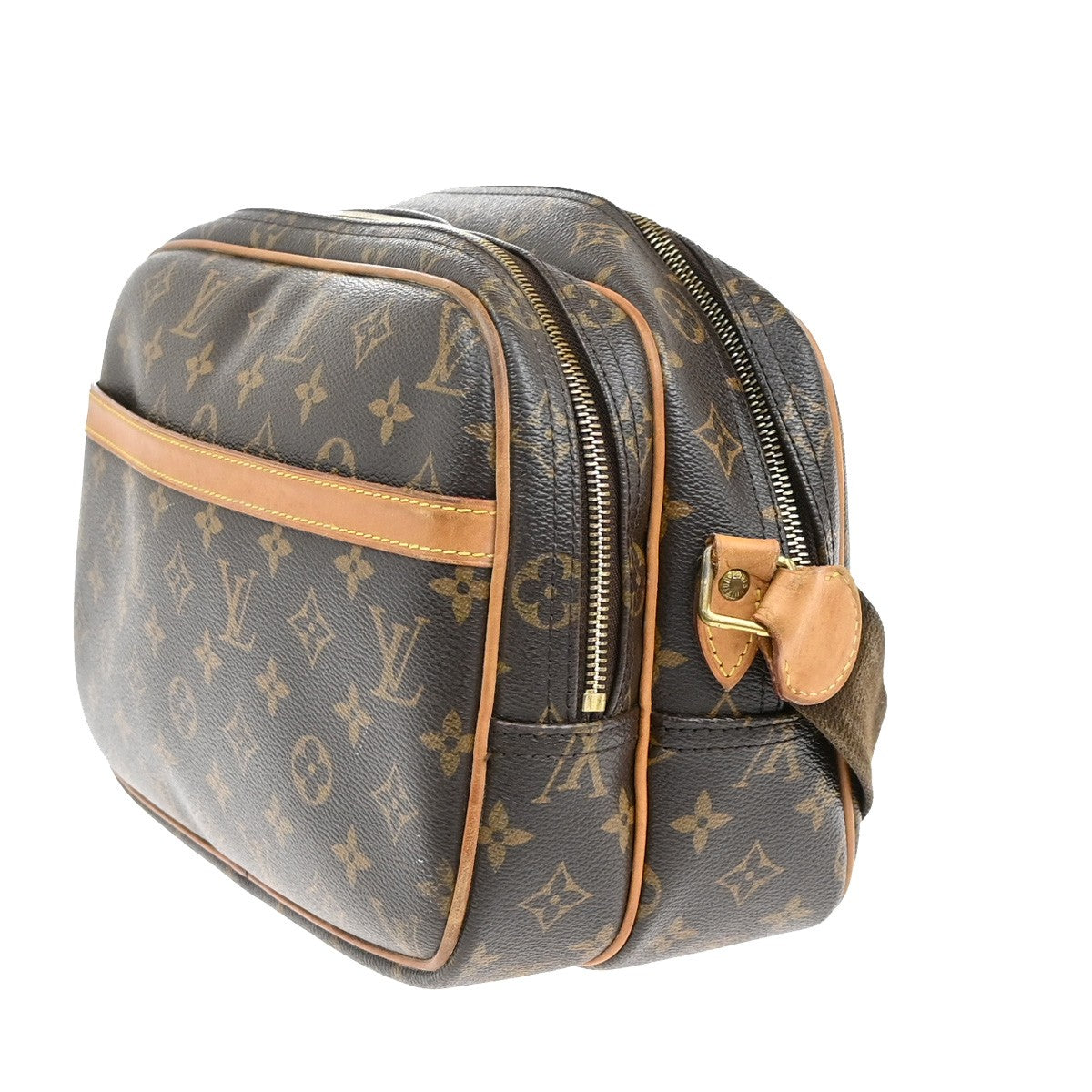Louis Vuitton Reporter Bag Monogram Canvas, BROWN, CANVAS, Crossbody bag