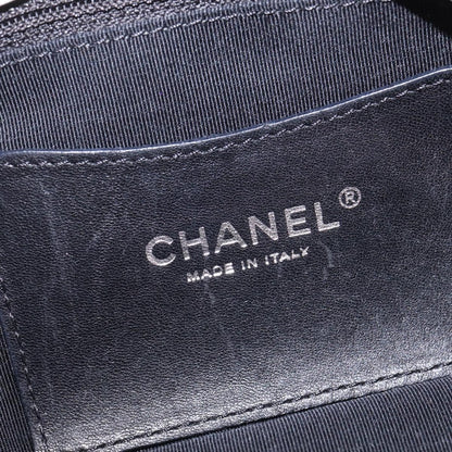 Chanel Just Mademoiselle Bag Woven Stitch Patent, BEIGE, PATENT_LEATHER, Handbag