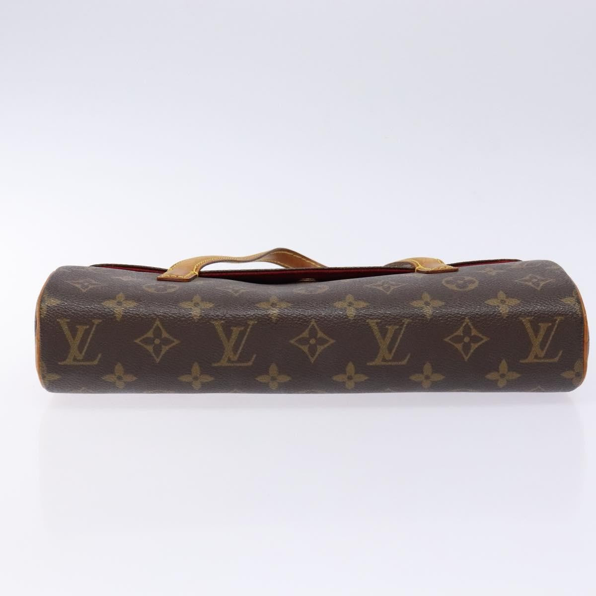 Louis Vuitton Sonatine Handbag Monogram Canvas, BROWN, CANVAS, Handbag