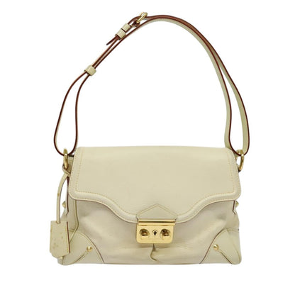 Louis Vuitton Suhali L'Essentiel Handbag Leather, WHITE, LEATHER, Shoulder bag