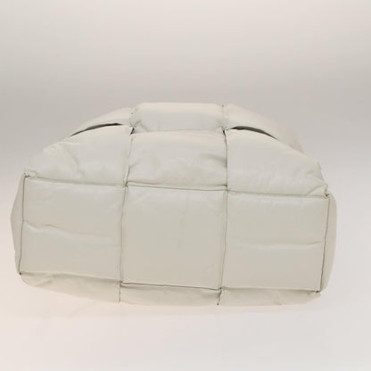 Bottega Veneta Squash Tote Padded Maxi Intrecciato Leather, WHITE, LEATHER, Tote bag