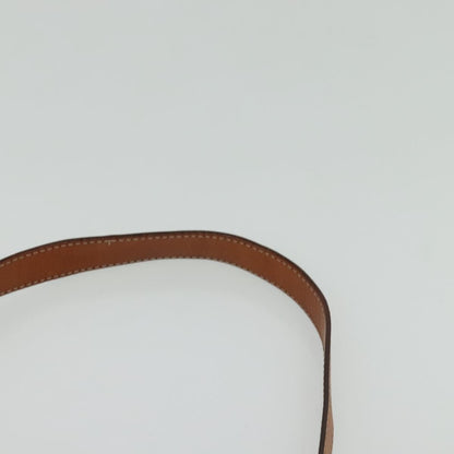 Celine Vintage Macadam Circle Logo Shoulder Bag Canvas and Leather, BROWN, CANVAS, Shoulder bag