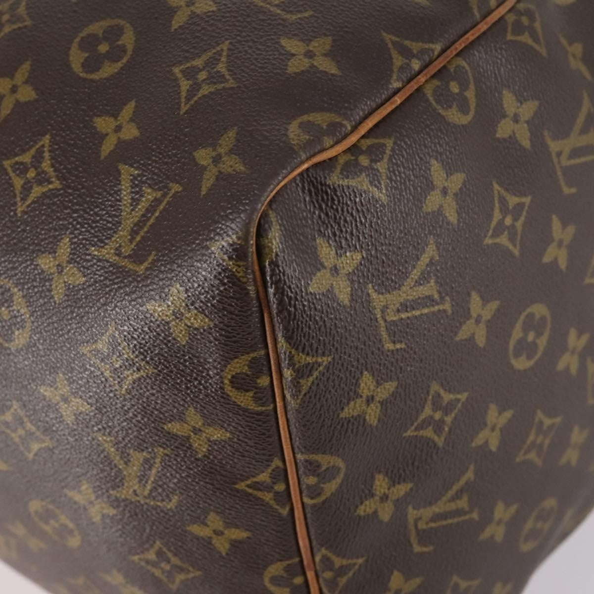 Louis Vuitton Keepall Bag Monogram Canvas, BROWN, CANVAS, Travel bag
