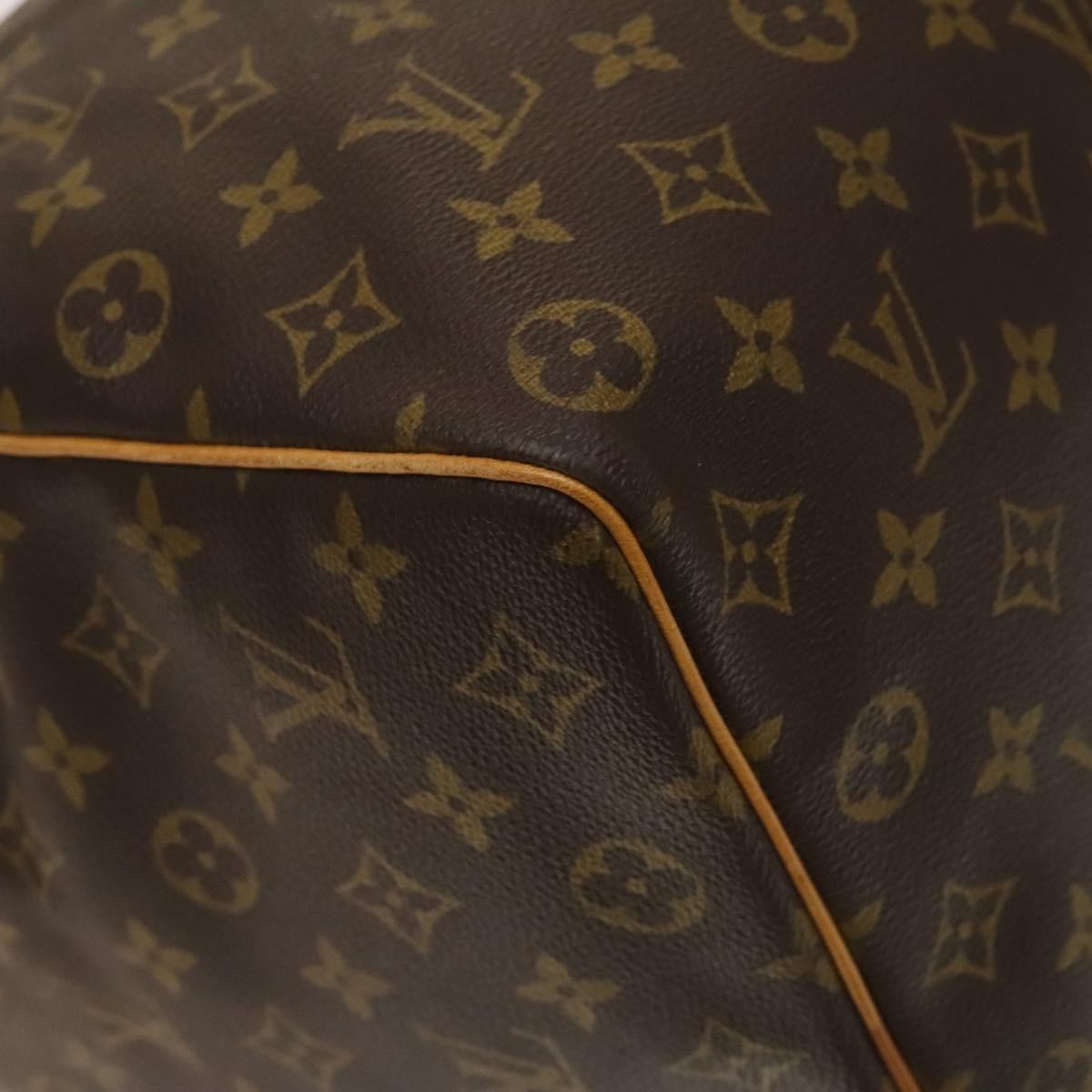 Louis Vuitton Keepall Bag Monogram Canvas, BROWN, CANVAS, Travel bag