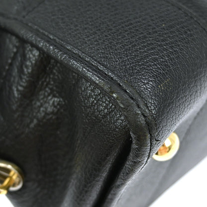 Loewe Amazona Bag Leather, BLACK, LEATHER, Handbag