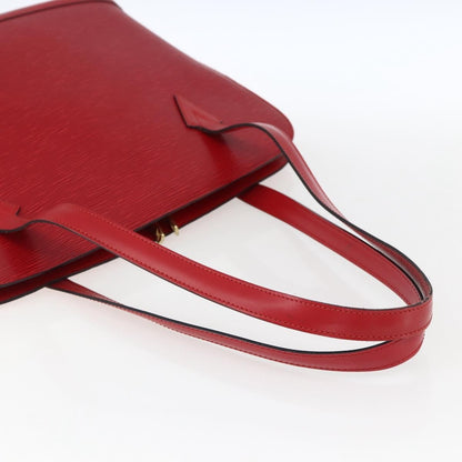 Louis Vuitton Lussac Handbag Epi Leather, RED, LEATHER, Shoulder bag