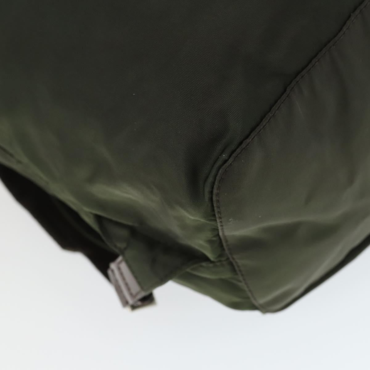 Prada Double Front Pocket Backpack Tessuto, KHAKI, NYLON, Backpack