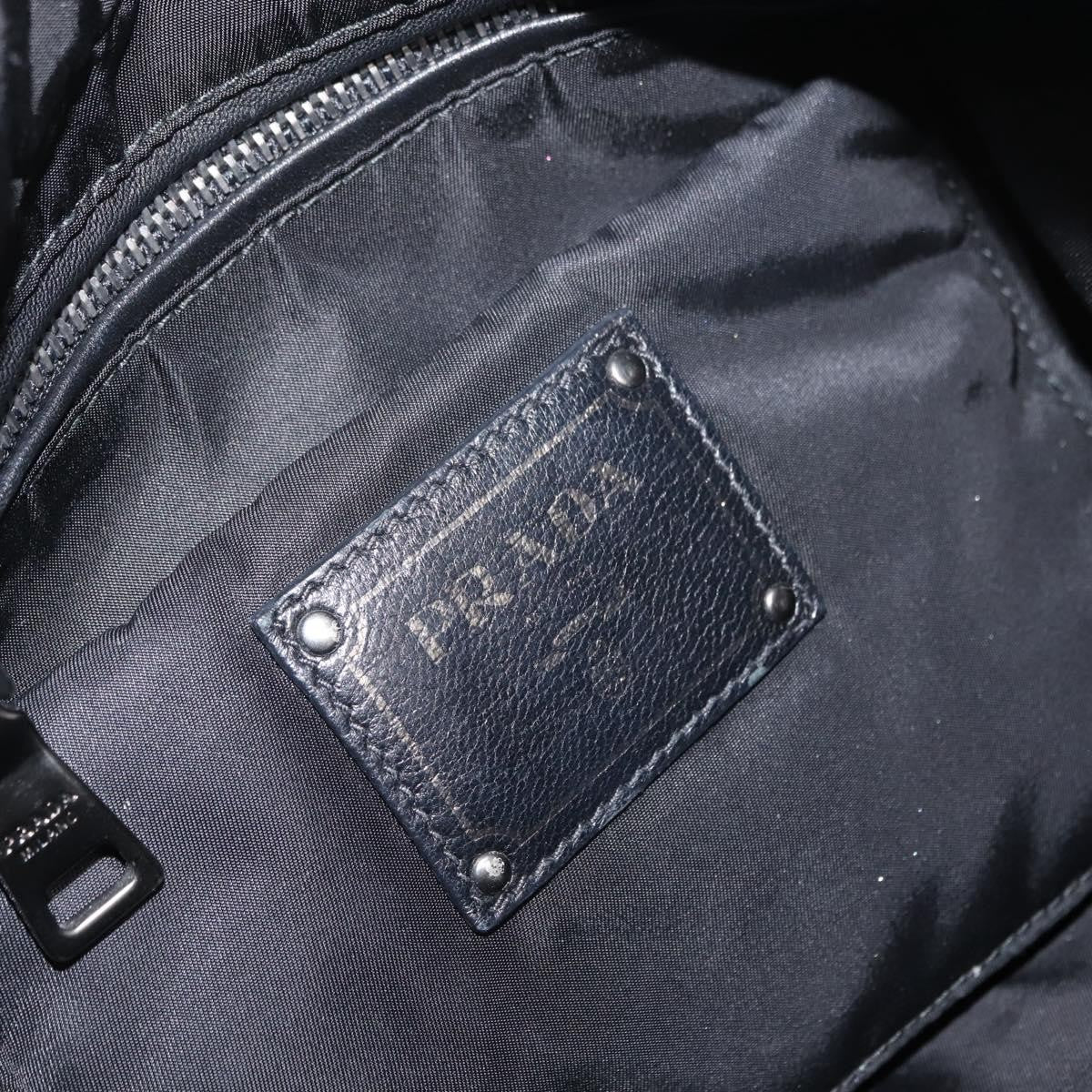 Prada Convertible Double Tote Tessuto, Black, Nylon, Handbag