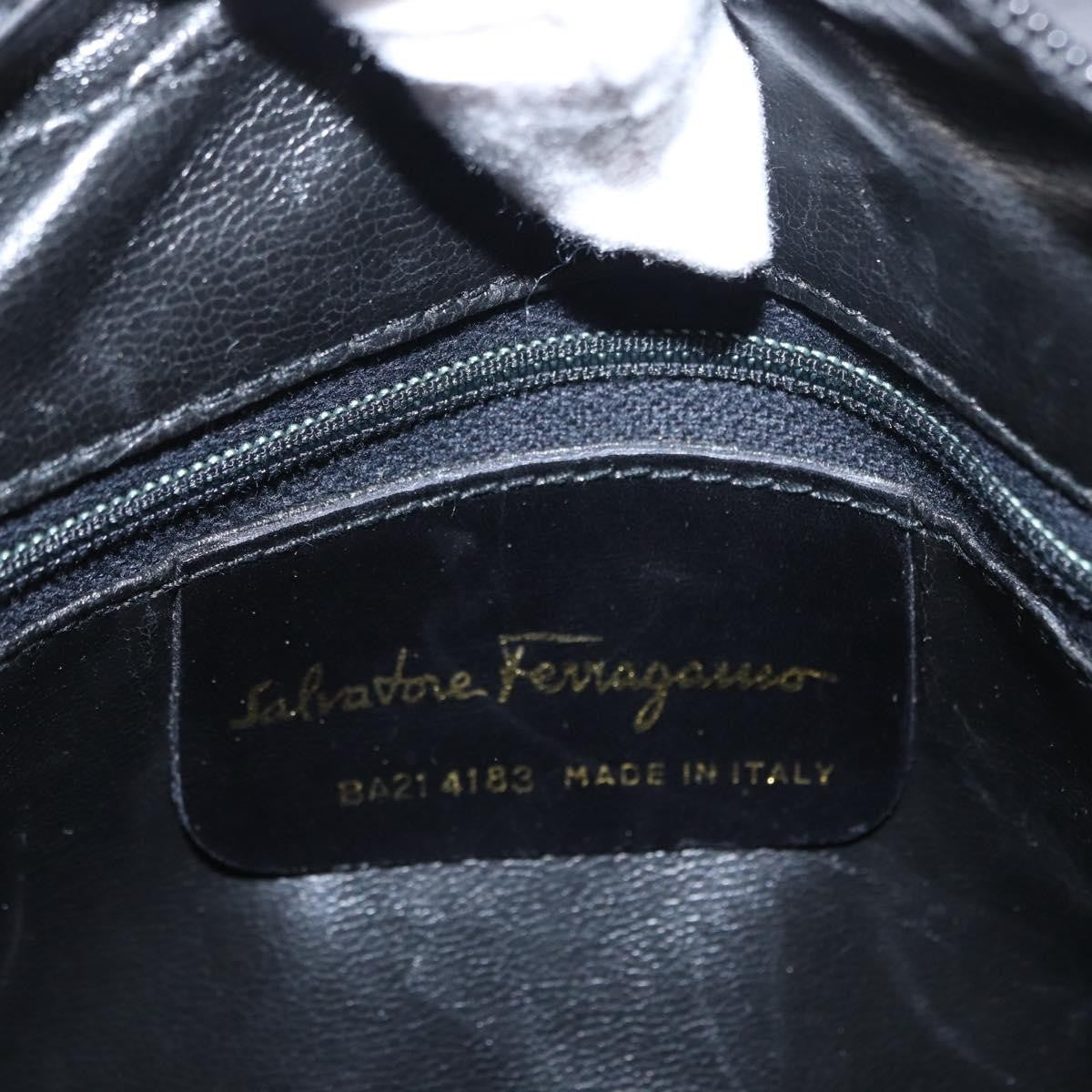 Salvatore Ferragamo Vara Bow camera Shoulder Bag Leather, BLACK, LEATHER, Shoulder bag