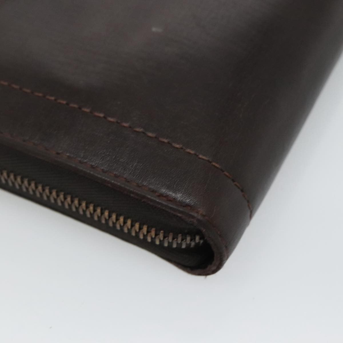 Louis Vuitton Utah Zippy Organizer Leather, BROWN, LEATHER, Wallets