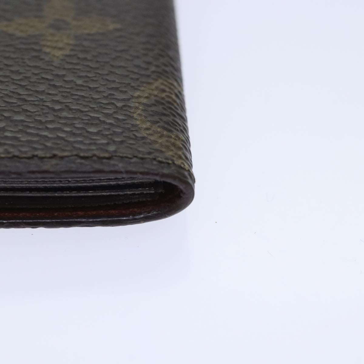 Louis Vuitton Porte Cartes Pression Card Case Monogram Canvas, BROWN, CANVAS, Card Holders