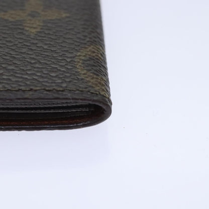Louis Vuitton Porte Cartes Pression Card Case Monogram Canvas, BROWN, CANVAS, Card Holders