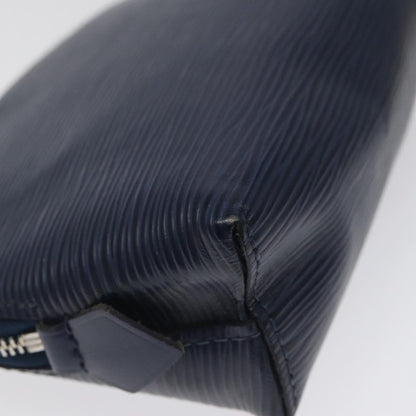 Louis Vuitton Cosmetic Pouch Epi Leather, BLUE, LEATHER, Toiletry Case