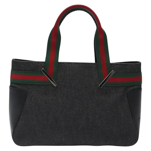 Gucci Vintage tote Canvas, Black, Canvas, Tote Bag