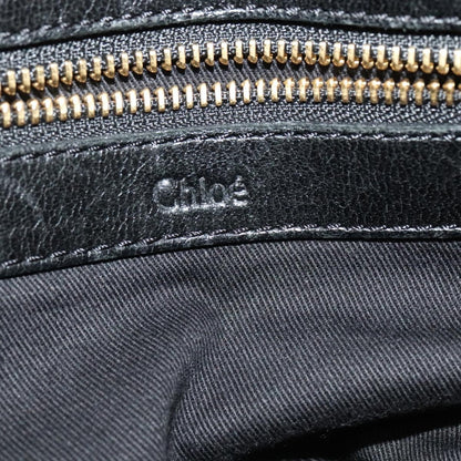 Chloe Ethel Tote Leather, BLACK, LEATHER, Tote bag