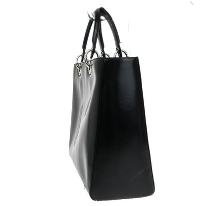 Christian Dior Vintage Lady Dior Patent Patent leather, BLACK, PATENT_LEATHER, Tote bag