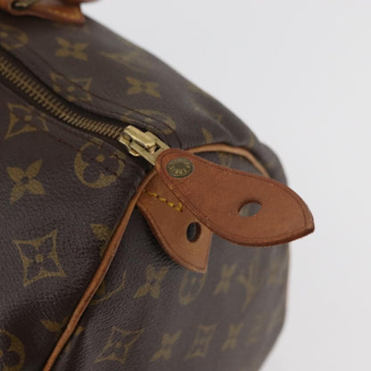 Louis Vuitton Speedy Handbag Monogram Canvas, Brown, Canvas, Handbag
