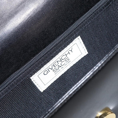 Givenchy Vintage 4G shoulder bag Leather, BLACK, LEATHER, Shoulder bag